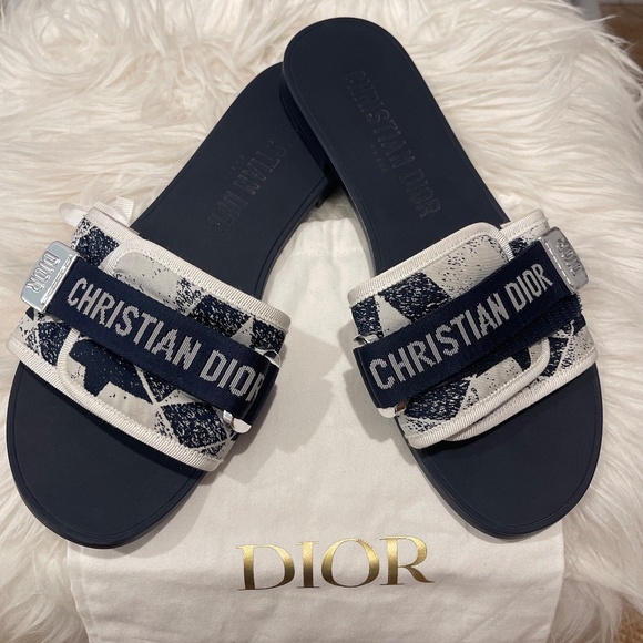 Dior Navy Evolution Slide - Picture 1 of 4